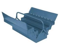 Kutija metalna petodelna za alat dimenzija 530x200x200 mm